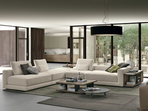 KERMESSE 03 - Corner fabric sofa with removable cover _ Febal Casa